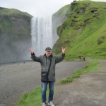 ... na Islandii, wodospad Skógafoss
